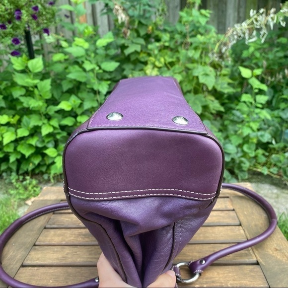 Coach  Plum Leather C1461-Z33008 Satchel - Picture 10 of 16